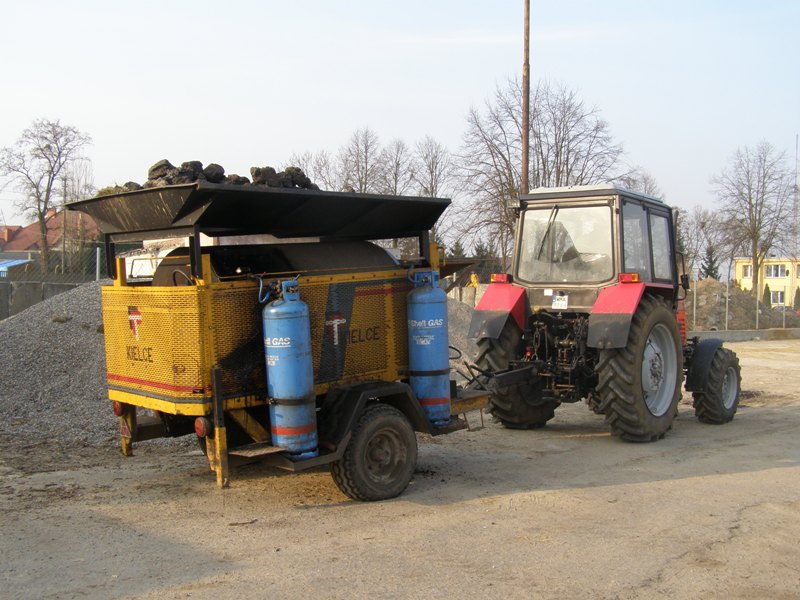 ciągnik Bielarus z recyklerem 